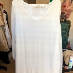 White summer weight tunic dress